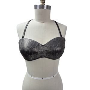 Kenneth Cole New York  Metallic Copper/Black Snakeskin Print  Bikini Sz XL